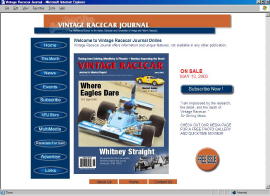 Vintage Racecar Journal Home Page